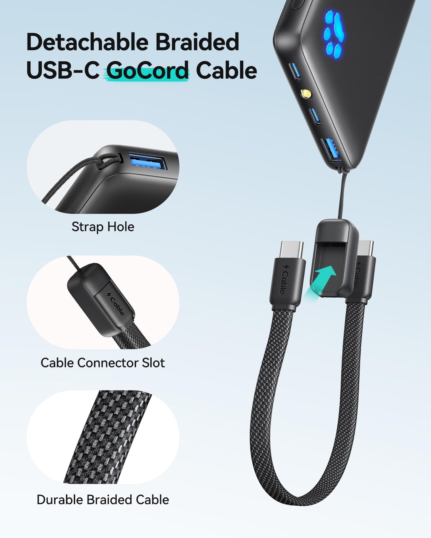 INIU Portable Charger, Ultra Slim 10000mAh 45W PD Power Bank, USB C in&Out Fast Charging Battery Pack, External Phone Powerbank Compatible with iPhone 16 15 14 13 Samsung S22 S21 Google iPad etc