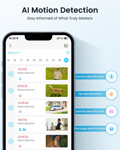 ieGeek Solar Camera Outdoor Wireless, 2K Outside Cameras for Home Security, Embedded Solar Panel, AI Motion Detection, Smart Spotlight & Alarm, No Hub Needed, 2 Pack