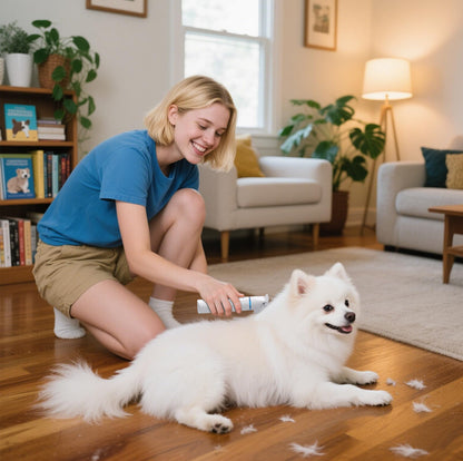 PETYGO 3-in-1 Dog & Cat Grooming Kit - Rechargeable Cordless Pet Hair Clippers with Nail Grinder & Paw Trimmer & 5 Guide Combs, Low Noise Dog Clippers for Grooming Small Medium Pets