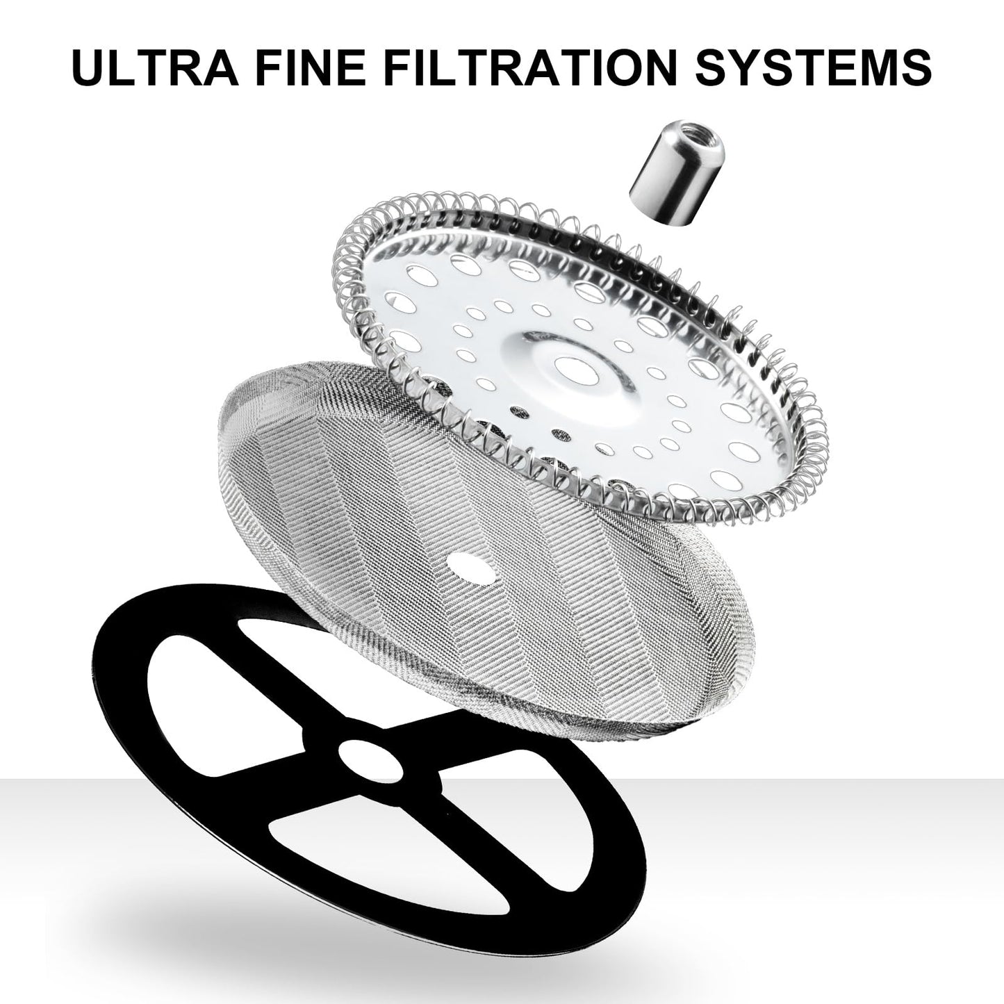 gegewawa French Press Coffee Maker, Coffee Press of 18/8 Stainless Steel Filter 11.8 OZ, Mini Camping French Press for Travel& Home Gift