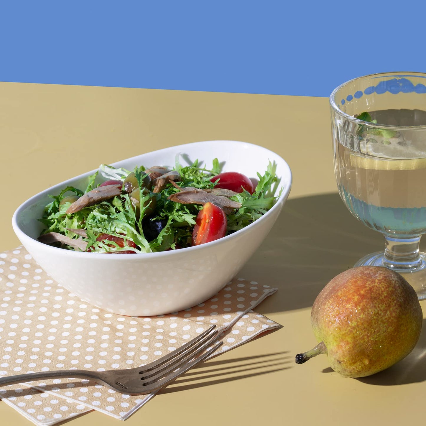 LIFVER Dessert Bowls, 16 Ounce Serving Bowls for Side Salad, Soup, Cereal, Ice Cream, 7 inch Porcelain White Bowls Set, Dishwasher & Microwave Safe Kitchen Bowls, Set of 6