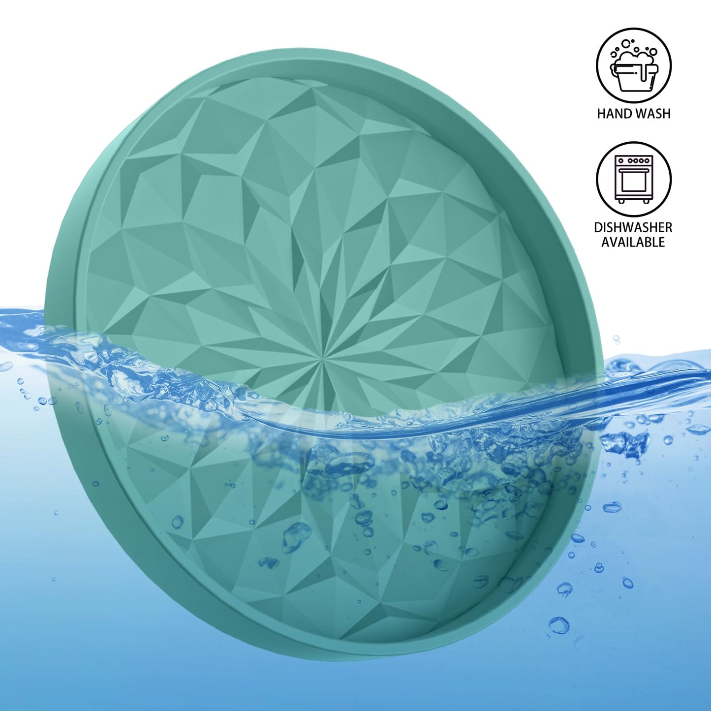 ME.FAN Car Coasters for Cup Holders [4 Pack] - 2.75In Silicone Auto Mug Mats - Universal Non-Slip Recessed Car Interior AccessoriesTeal Blue