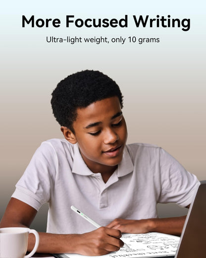 Metapen Pencil Air8 for Apple iPad 2018-2025, 10 Min Faster Charge, Palm Rejection Stylus Pen for iPad a16/11/10/9/8/7/6th Gen, Pro 12.9/11/13-inch M4, Air 3/4/5/M2/M3, Mini 5/6th