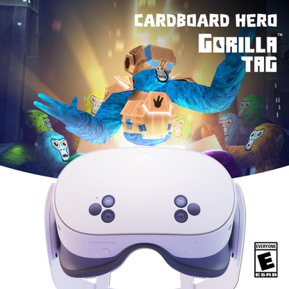 Meta Quest 3S 128GB — Dive into Mixed Reality — Unreal device. Unreal price. — Gorilla Tag Cardboard Hero Bundle — Amazon Exclusive