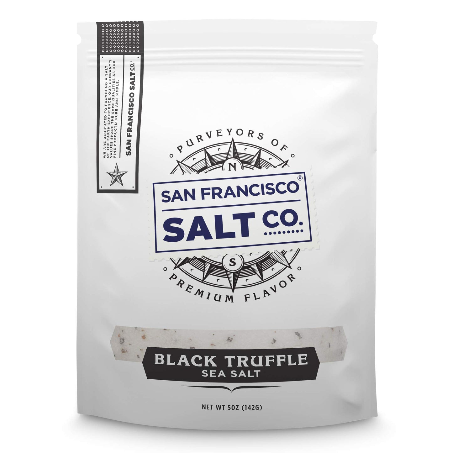 5 oz. Resealable Pouch - Authentic Italian Black Truffle Salt by San Francisco Salt Company