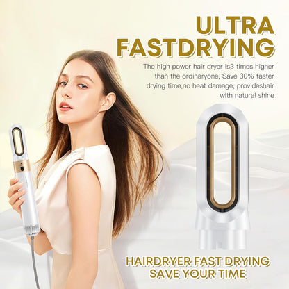 Hair Dryer Brush 5 in 1, Negative Ion Blow Dryer Brush Set Upgrade Hot Air Brush Air Styler Curling Wrap Air Curler, Curling Iron Hair Styling Tools As A Gift for Straight/Curl/Drying/Smoothing