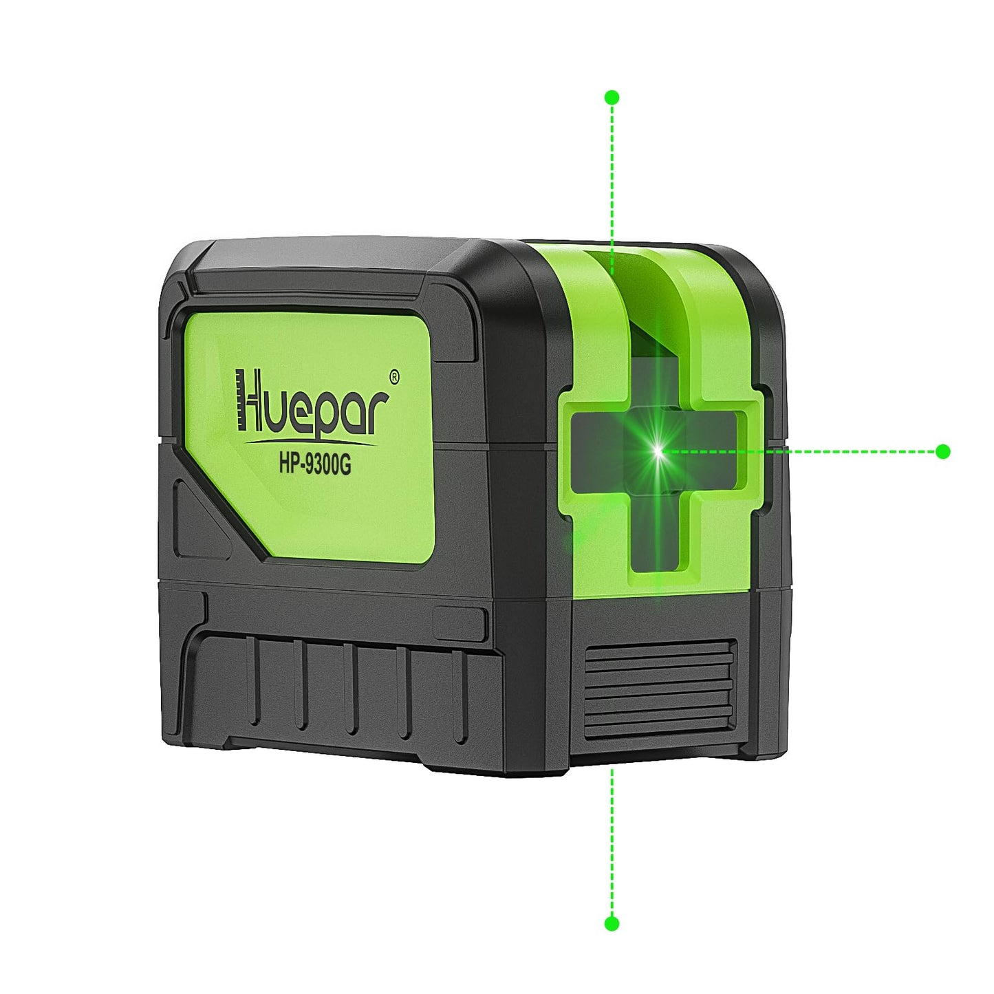 3 - Plumb Dot Laser Leveler Tool (No Laser Line), Huepar 3 Spots Laser Self-Leveling Green Plumb Bob for Soldering and Points Reference Positioning, 197Ft Working Range, Battery Included - 9300G