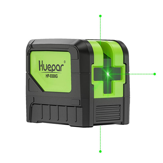 3 - Plumb Dot Laser Leveler Tool (No Laser Line), Huepar 3 Spots Laser Self-Leveling Green Plumb Bob for Soldering and Points Reference Positioning, 197Ft Working Range, Battery Included - 9300G