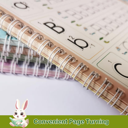 Reusable Grooved Handwriting Workbooks,Magic Copybook,Magic Writing Practice Copy Books, to Help Children Improve Their Handwriting Ink Practice Age 3-8 Calligraphy for Kids(5-Book Gift Set)