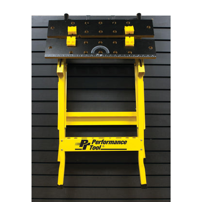 Performance Tool W54025 Portable Multipurpose Workbench and Vise (200 lbs Capacity) , Yellow