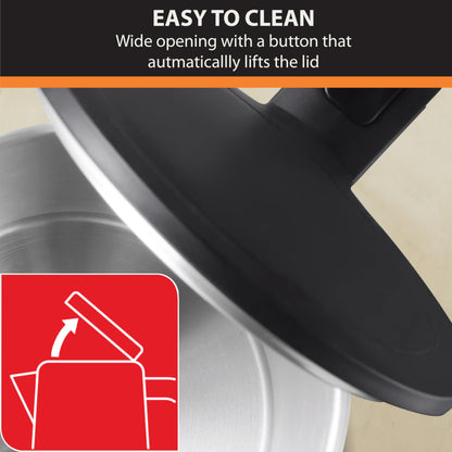 KRUPS 1.5L Electric Kettle, Cool Touch Stainless Steel Interior, Fast Boiling, one cup in 80 seconds, Double Wall, Fast Boiling, Auto Off, Keep Warm, Cordless, Black