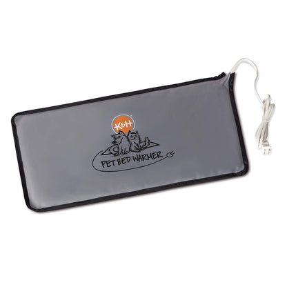 K&H Pet Products Pet Bed Warmer, Turn Any Pet Bed Into a Heated Cat or Dog Bed, Waterproof Indoor Heated Warming Pad Insert, Automatic Temperature, Safety Listed - Large 24.5 X 11.75in Gray