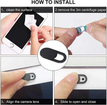 Natipo Webcam Cover Slide, Upgrade Ultra-Thin Camera Covers Compatible for Laptop Apple MacBook iPad Pro iMac Cell Phone -Protect Your Privacy Security(6-Pack)