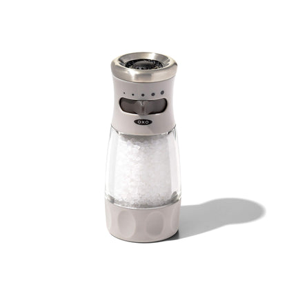 NEW OXO Good Grips Contoured Mess-Free Salt Grinder, Gray, One size