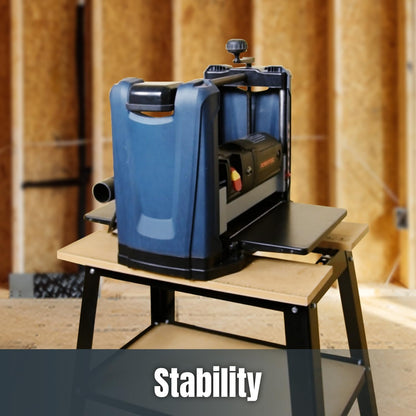 POWERTEC Tool Stand, MDF Split Top Expands to 20"x25", 32" Work Height Power Tool Stand for Drill Press, Belt Sander, Bench Grinder, Band Saw, Scroll saw, and Planer (UT1002)