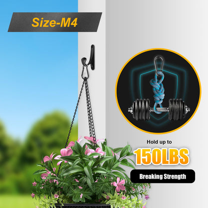 12 Pcs Carabiner Clip Spring Snap Hook - M4 1.57 Inch Heavy Duty Snap Hooks Quick Link for Bird Feeders or Dog Leash & Harness, 110 lbs Capacity