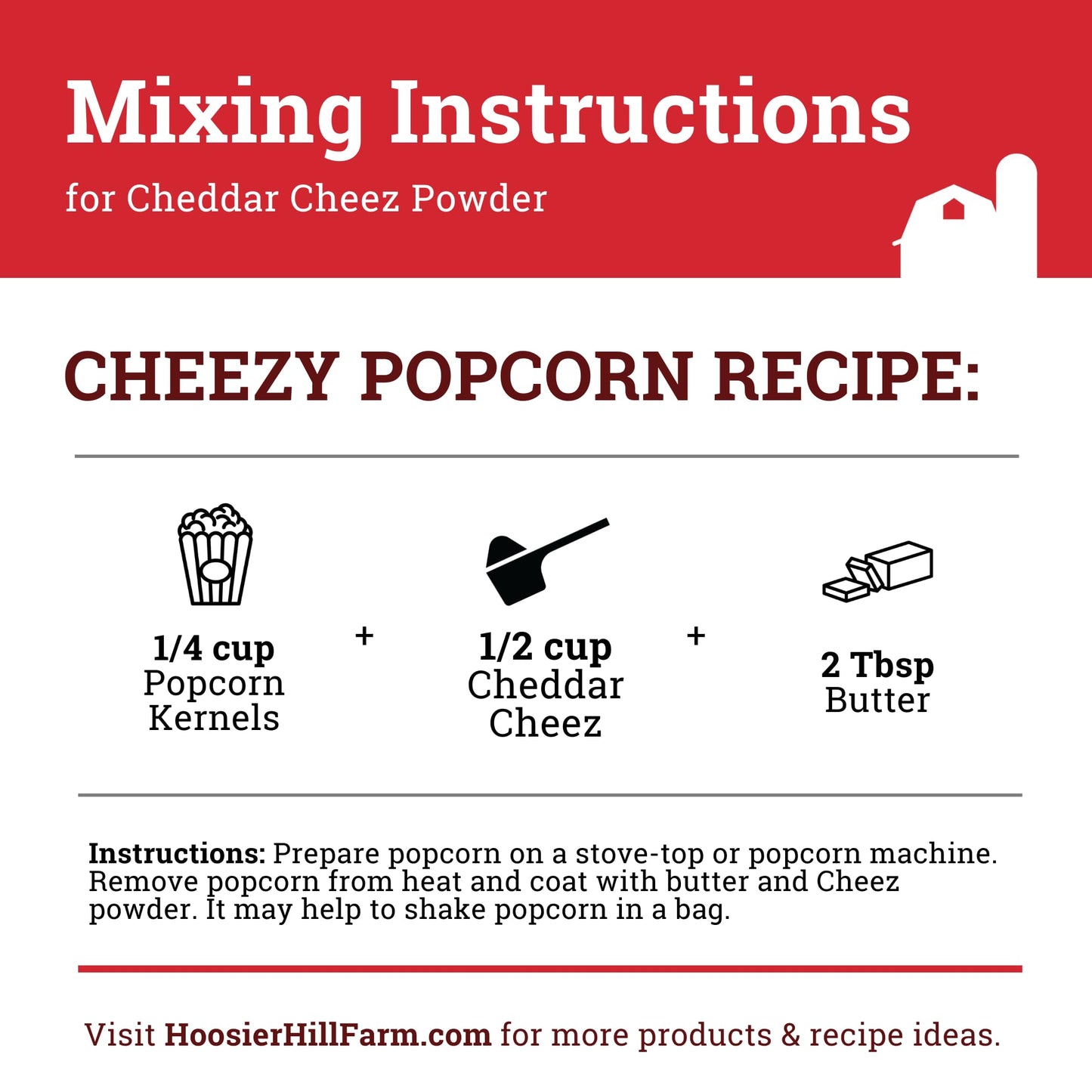 Hoosier Hill Farm Cheddar Cheez Powder, 1LB (Pack 1)