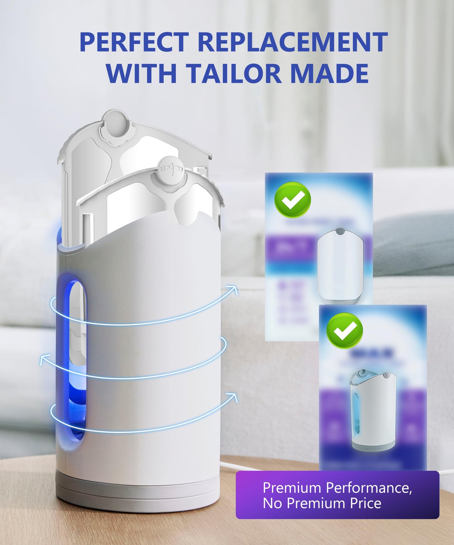 16 Pack Refill Cartridges, 2025 Upgraded High-Stick Refills, Compatible with Indoor Light M364 & Max, Easy to Replace