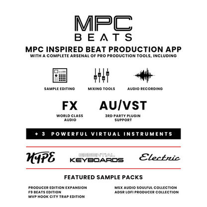 Akai Professional MPK Mini MK3 - 25 Key USB MIDI Keyboard Controller With 8 Backlit Drum Pads, 8 Knobs, Music Production Software and Native Instruments Sound Package (NKS Integration)