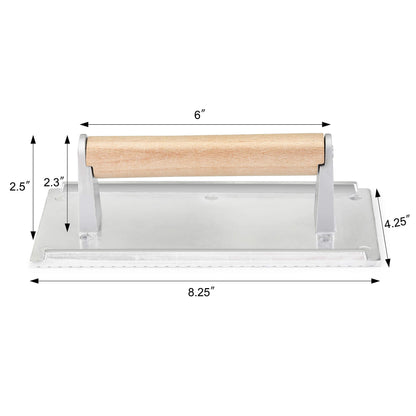 New Star Food Service 36411 Commercial Grade Aluminum Steak Weight/Bacon Press, 8.25 by 4.25-Inch