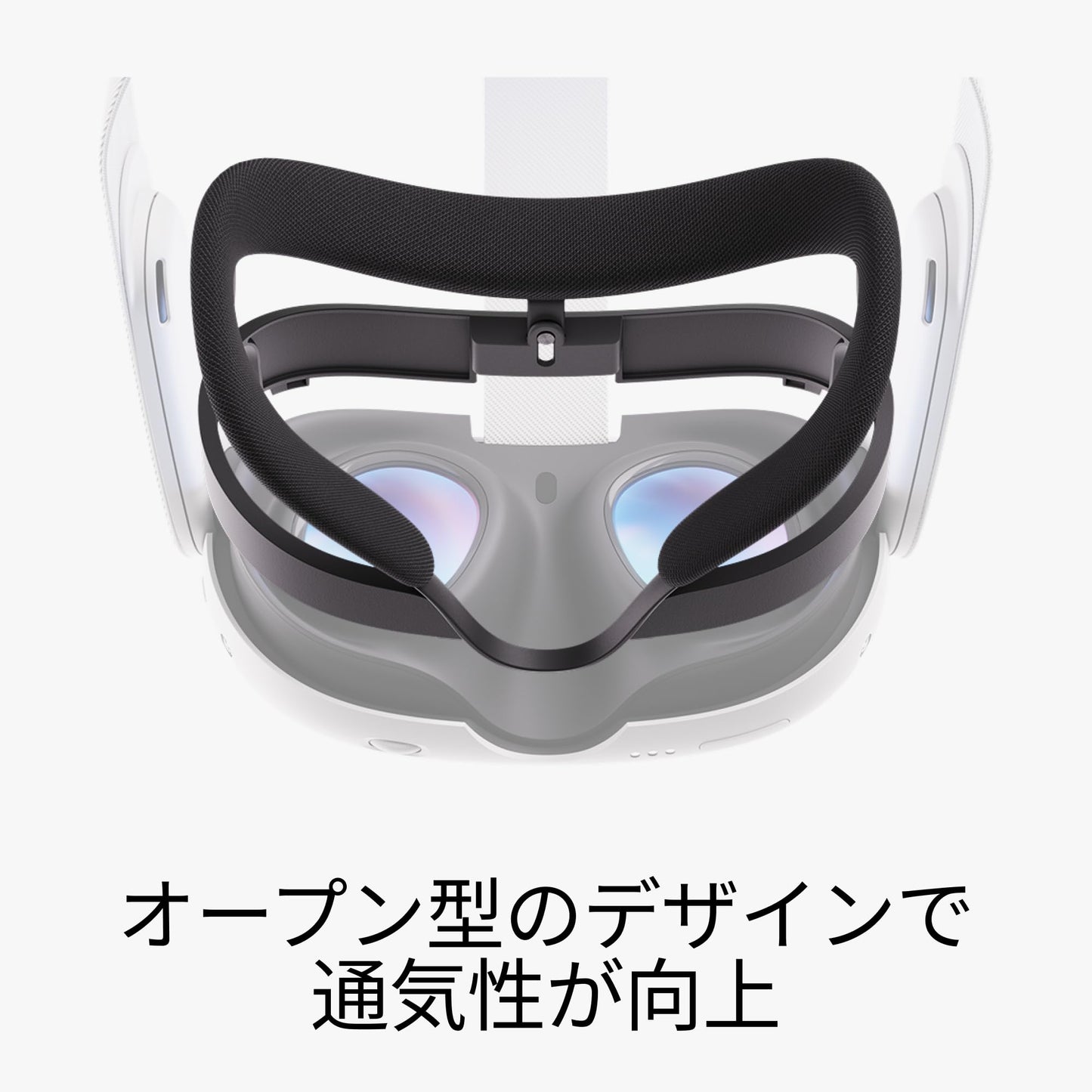 Meta Quest 3 Open Facial Interface — Works with Meta Quest 3 — Keeps Physical Room in Sight — Increases Visibility and Comfort