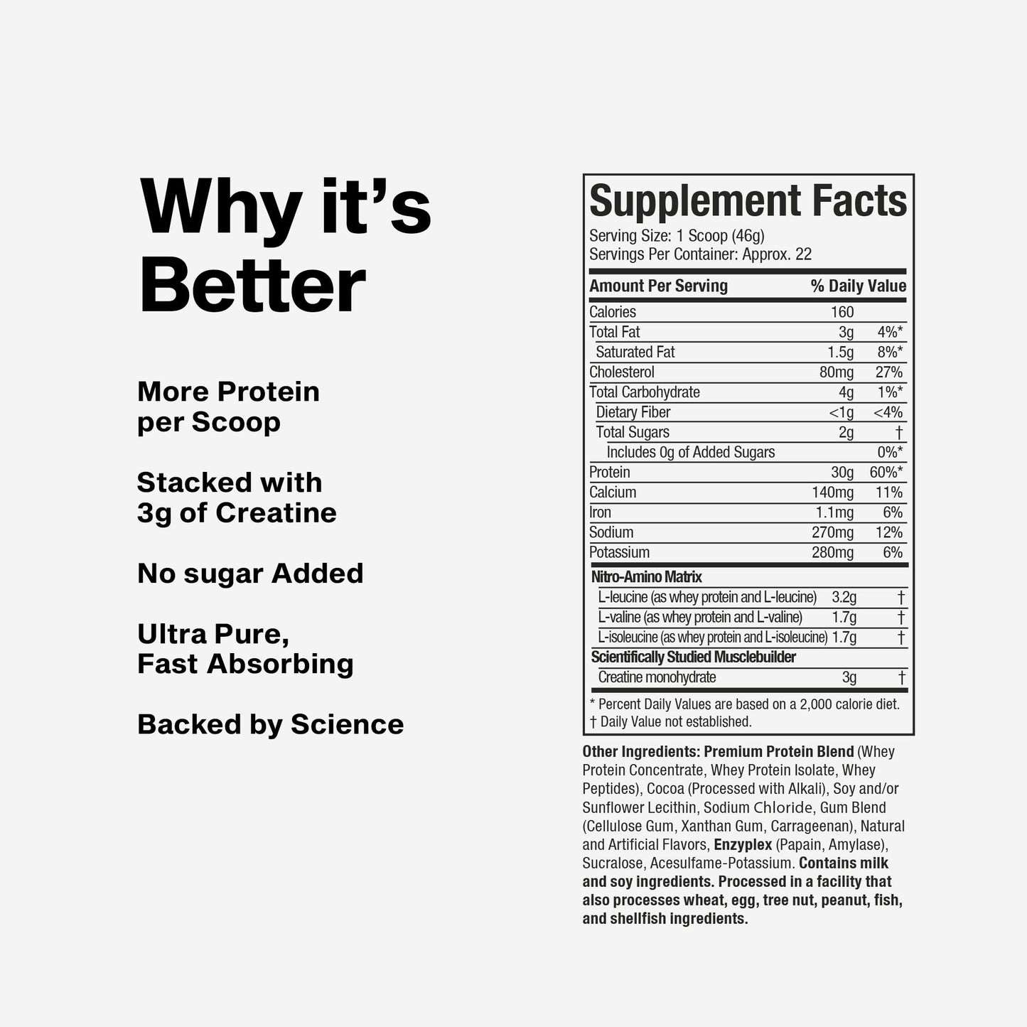 Muscletech Whey Protein Powder (Strawberry, 4 Pound) - Nitro-Tech Ultimate Muscle Building Formula with Whey Protein Isolate - 30g of Protein, 3g of Creatine & 6.8g of BCAA - Packaging May Vary