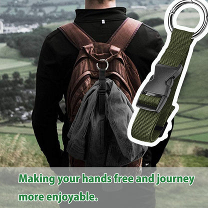 Haojiaho 3 Pcs Add a Bag Luggage Straps, Jacket Holder, Make Your Hands Free, Adjustable Suitcase Belt Straps, Travel Accessories for Connecting Luggage or Backpack, Black