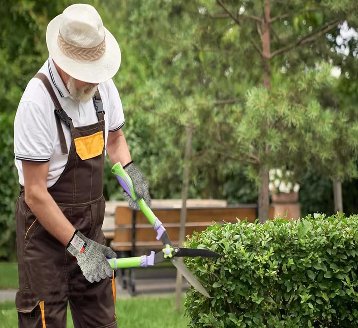 ohsuni Cut Resistant Gloves - 2 Pairs of Food Grade Kitchen Gloves for Cutting, Oyster Shucking, Fish Cleaning, Carving Wood and Gardening (Medium)