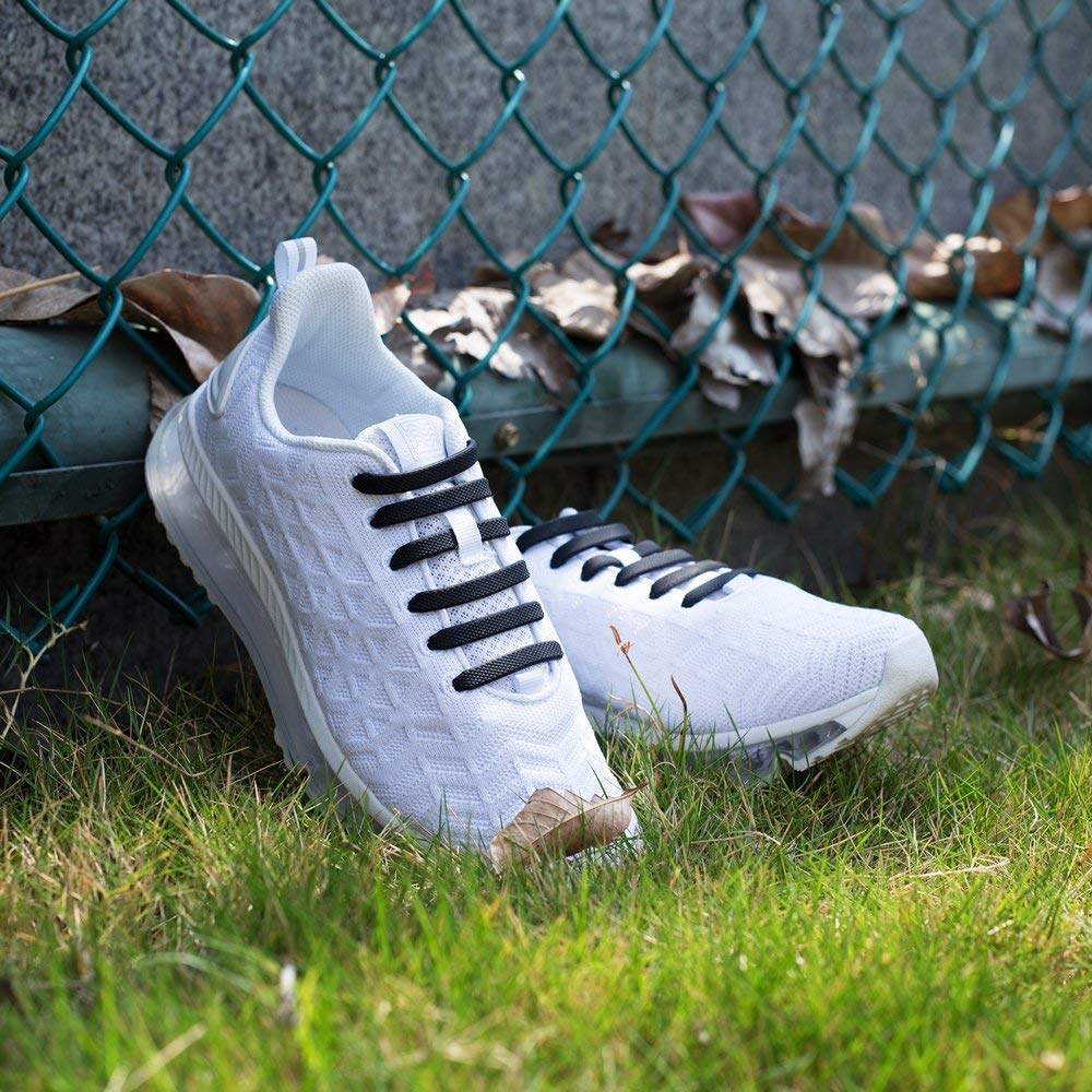 HOMAR No Tie Shoelaces for Kids and Adults Stretch Silicone Elastic No Tie Shoe Laces