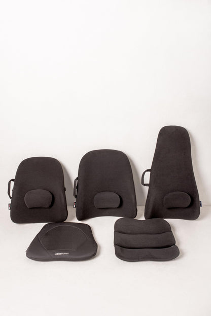 ObusForme Lowback Backrest Support – Lower Back Padded Seat Cushion and Lumbar Support Pillow, Portable Posture Support with Soft and Durable Foam