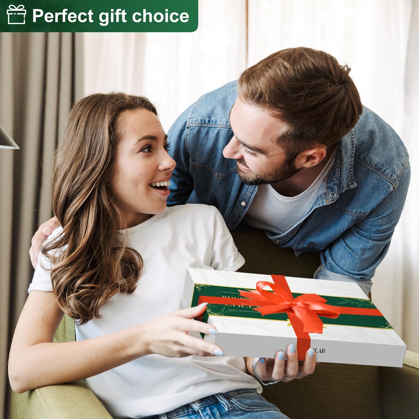 ROCIRLAB Bamboo Charcuterie Boards (23"×11"×0.8") and Knife Set, Lightweight Cheese Board and Platter, Unique Gift for Housewarming, Anniversary & Wedding, Mother's Day and Christmas for Women…