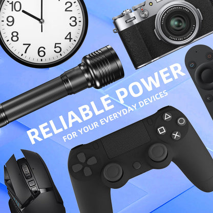 PKCELL AA Batteries & AAA Batteries, 40 Double A Batteries and 40 Triple A Batteries Combo Pack (80 Count), 1.5V High-Performance Carbon Battery