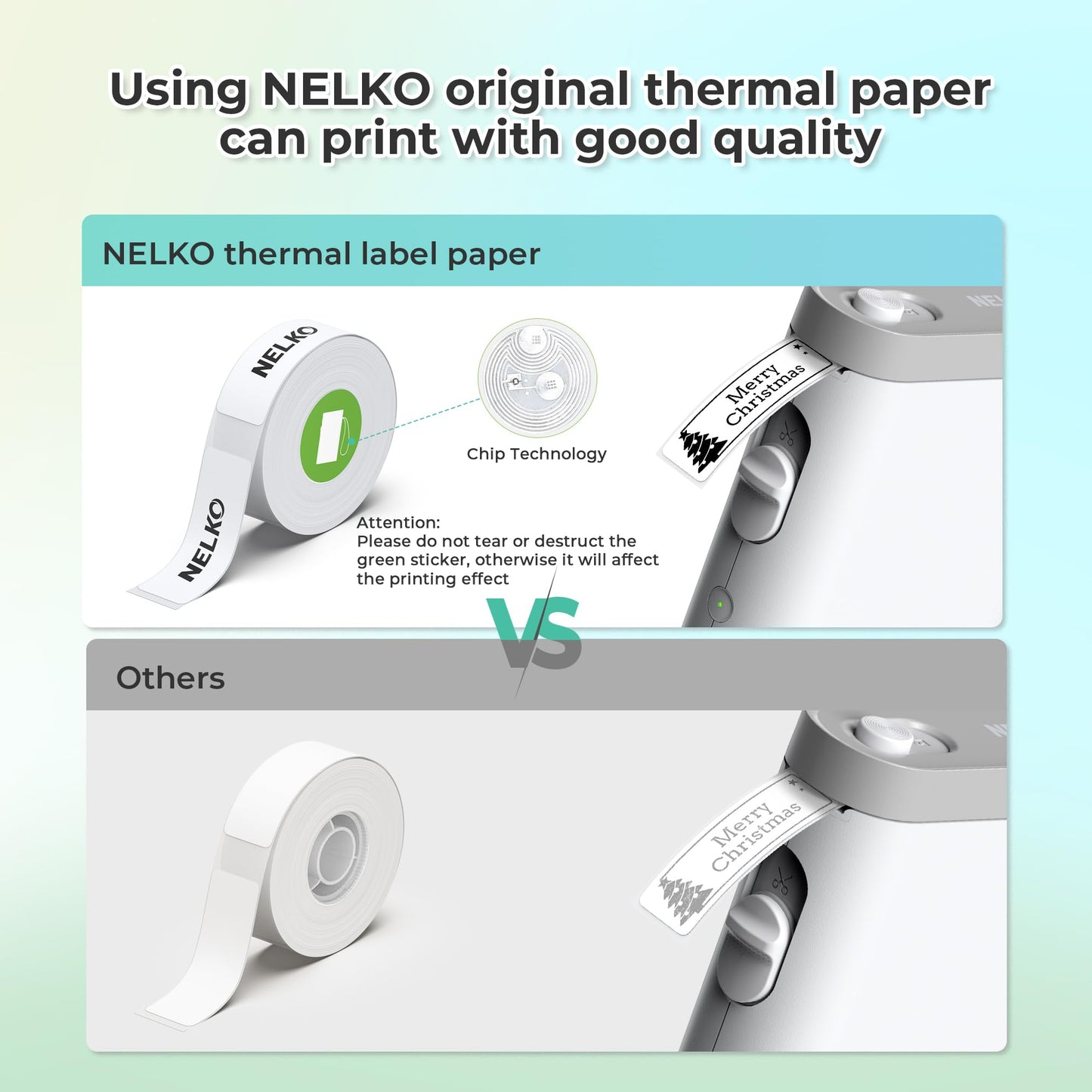 Nelko Label Maker Machine with Tape, P21 Bluetooth Label Printer, Wireless Mini Label Makers with Multiple Templates for School Office Home, White