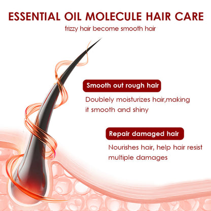 LFuTPm Hair Treatment Serum, 40 Capsules Hair Vitamins A, C, E, B5 - with Argan Macadamia & Avocado Oil for Damaged Hair Repair, Frizz Control, Healthy Hair Treatment for Women & Men