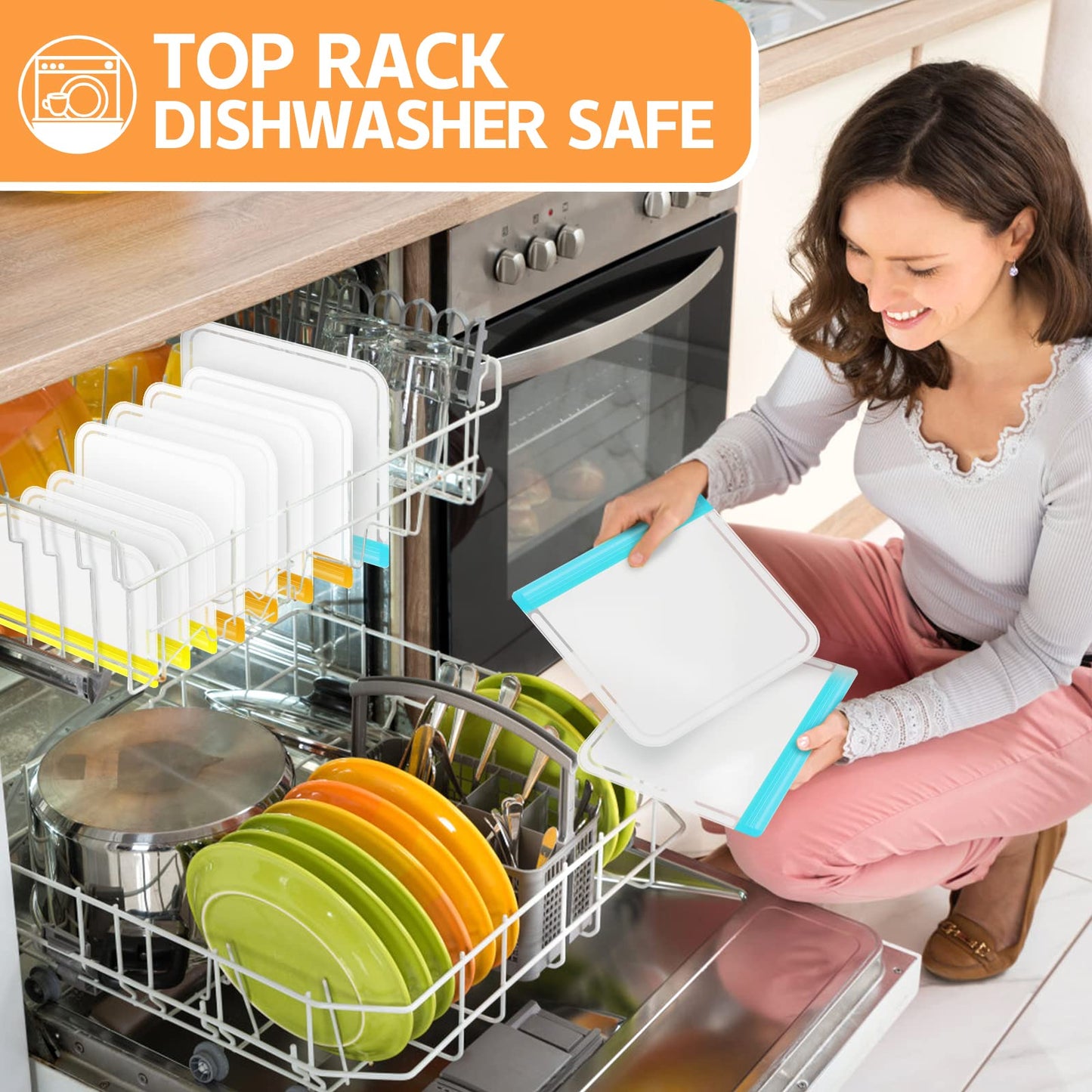 10 Pack Dishwasher Safe Reusable Bags, Leakproof Reusable Freezer Bags, BPA Free Food Storage Bags for Lunch Marinate Food Travel - 3 Gallon 3 Snack 4 Sandwich Bags