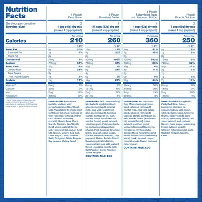 Mountain House Essential Meal Assortment Bucket | Freeze Dried Backpacking & Camping Food | 22 Servings | Gluten-Free