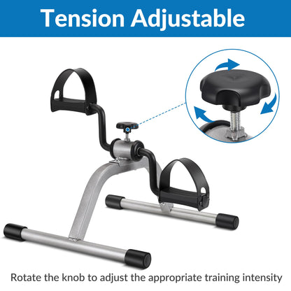 Pedal Exercise mini Exercise Bike for Leg and Arm Recovery Exercise Lightweight and Portable Floor Bike