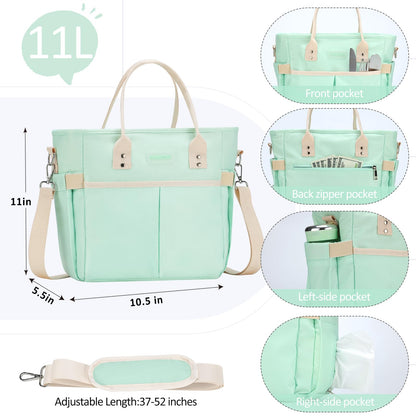 Lunch Bag Women for Work Insulated Thermal Lunch Box with Wide-Open Pocket Reusable Leakproof Lunch Cooler Bags with Removable Shoulder Strap for Adult Ladies Teacher Nurse in Office Picnic Travel