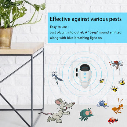 2025 Upgraded Ultrasonic Pest & Insect Repeller, Ultrasonic Repellent for Roach, Rodent, Mouse, Bugs, Mosquito, Mice, Spider, Ant, Electronic Plug in Pest Deterrent, 4 Packs