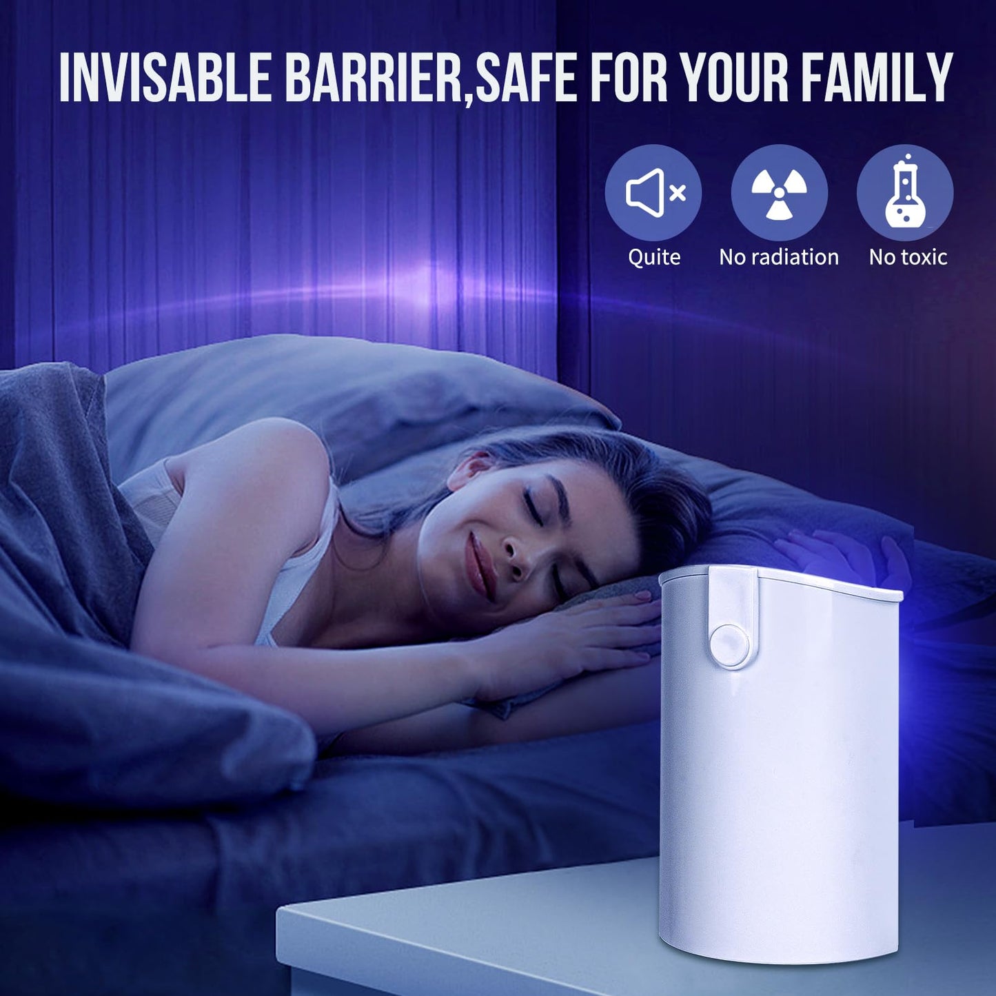 2 Flying Insect Traps & 8 Cartridges - Plug in Fruit Fly Trap for Indoor - Bug Catcher for Gnats, House & Fruit Flies - Mess-Free with Blue & UV Light (2 x Devices & 8 x Refills)