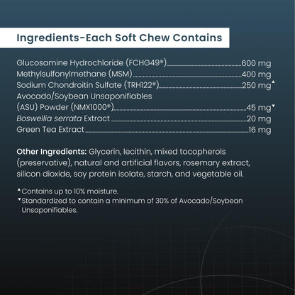 Nutramax Laboratories Dasuquin with MSM Soft Chews Small/Medium Dog 84 Count, brown