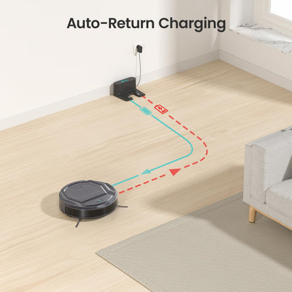 Lefant M210 Pro Robot Vacuum, 3 Adjustable Suction, WiFi/APP/Alexa, 120 Min Runtime, Self-Charging Robotic Vacuums, Slim, Quiet, 6 Cleaning Modes Ideal for Pet Hair, Hard Floors