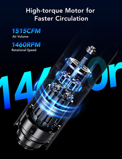 GoveeLife 42'' Tower Fan for Bedroom, Smart Floor Fans with 150° Adjustable Oscillating, APP & Voice Control, 5 Modes 12 Speeds up to 26ft/s, 24H Timer, 27dB Quiet Fan for Cooling Home Office Black