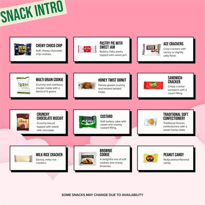 Korean Snack Box 38 Count - Variety of Individually Wrapped Korean Snacks with Chips, Sweets and Tteokbokki for Kids, Children, College Students and Adults. Gift Box for K-Food Lovers - Journey of Korea