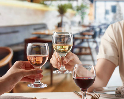 Pasabahce Premium Stemmed Mini Clear Wine and Champagne Glasses, Set of 6,Uniqe Desing Goblet 5.75 Oz, Perfect for Parties, Gifts, Housewarming, Weddings, Aniversary