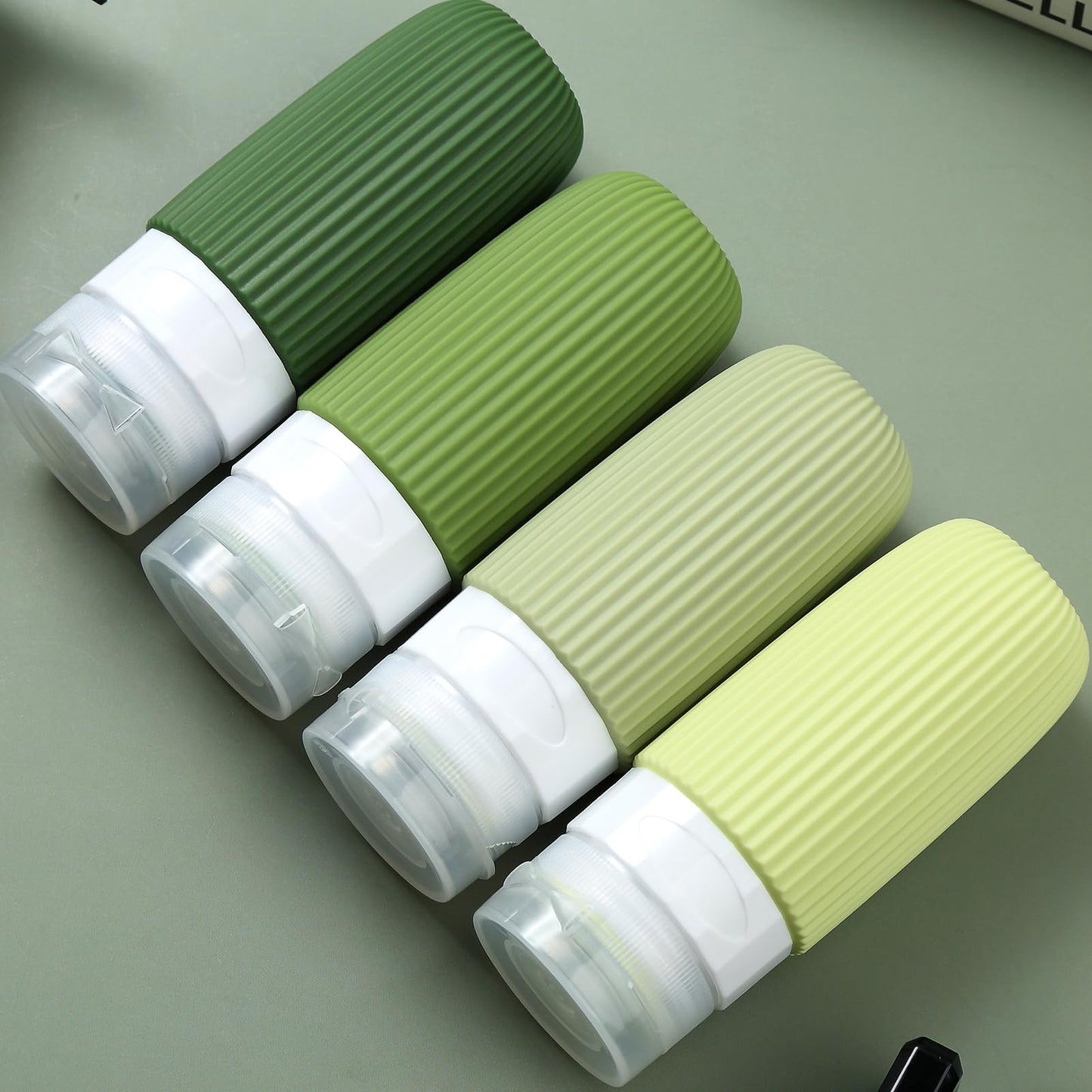 Mrsdry Travel Bottles for Toiletries, Tsa Approved 2oz Travel Bottles, BPA Free Leak Proof Travel Size Toiletry Containers, Refillable Travel Accessories with Toiletry Bag for Shampoo Liquid (4 Pack)