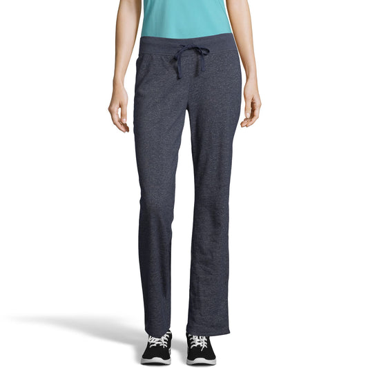 Hanes Women's French Terry Pant, Navy Heather, X-Large