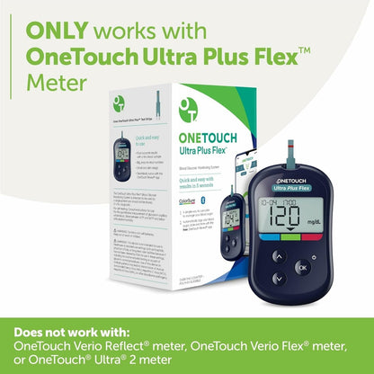 OneTouch Ultra Plus Diabetic Test Strips - 120 ct (Only Works with OneTouch Ultra Plus Flex Blood Sugar Meter)