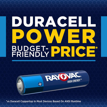 Rayovac High Energy AAA Batteries (72 Pack), Alkaline Triple A Batteries