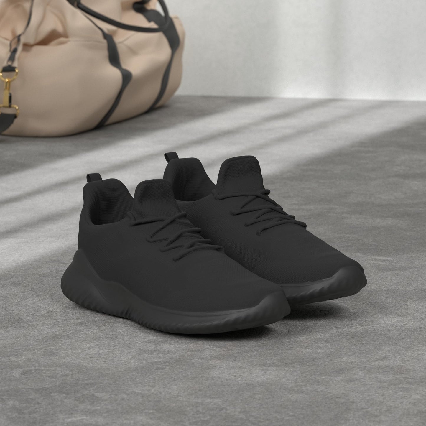 Kapsen Men's Non Slip Running Shoes Ultra Light Breathable Casual Walking Shoes Fashion Sneakers Mesh Workout Sports Shoes Full Black